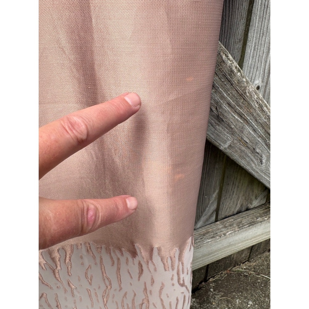 Cabernet Sleepwear Womens Large Rose Gold 2 Piece Nightgown and Robe Set Pink - Picture 7 of 13